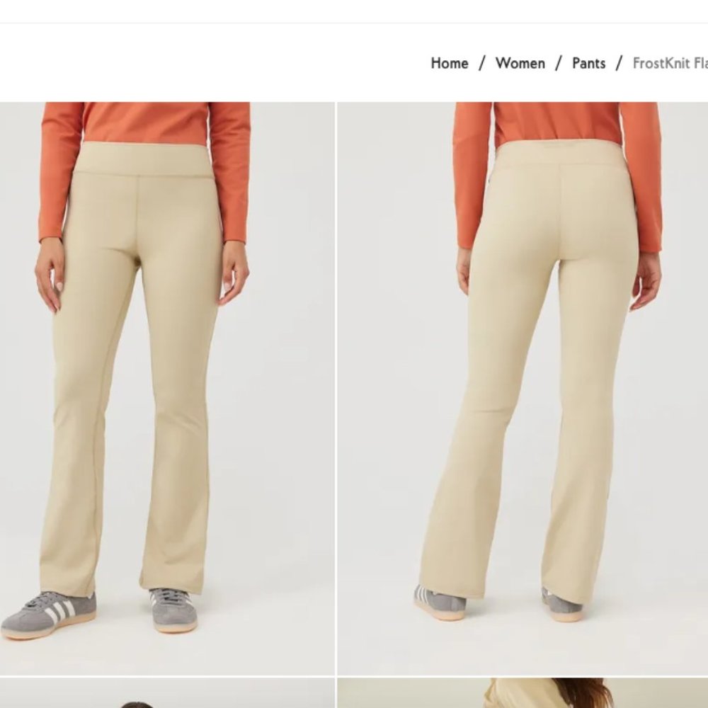 NWT Outdoor Voices FrostKnit Flare Pant in Mojave - XS